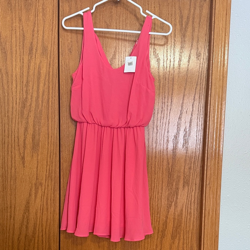 Lush Pink Mini Dress